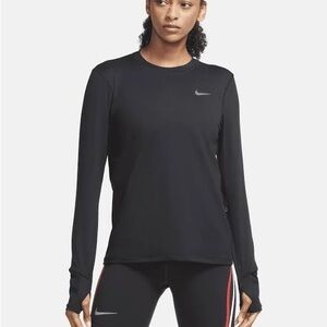Black Nike Women's Dri-fit Element Running Shirt , Size Small, NWT